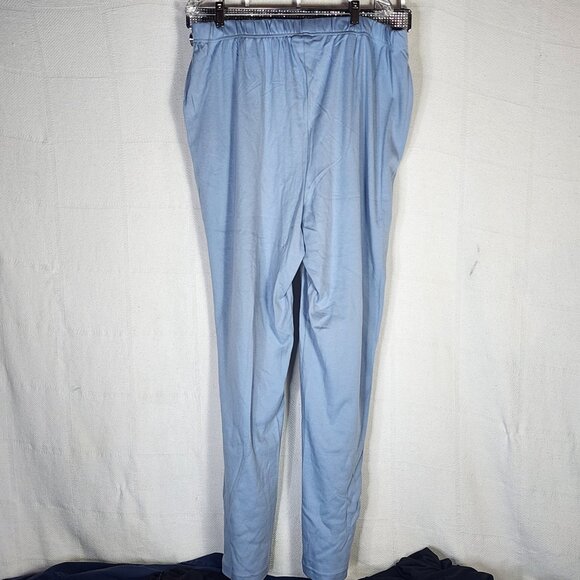 Woman Within Blue Cotton Poly Pull on Elastic Waist Pants Size 1X 22/24 Tall - Picture 16 of 16